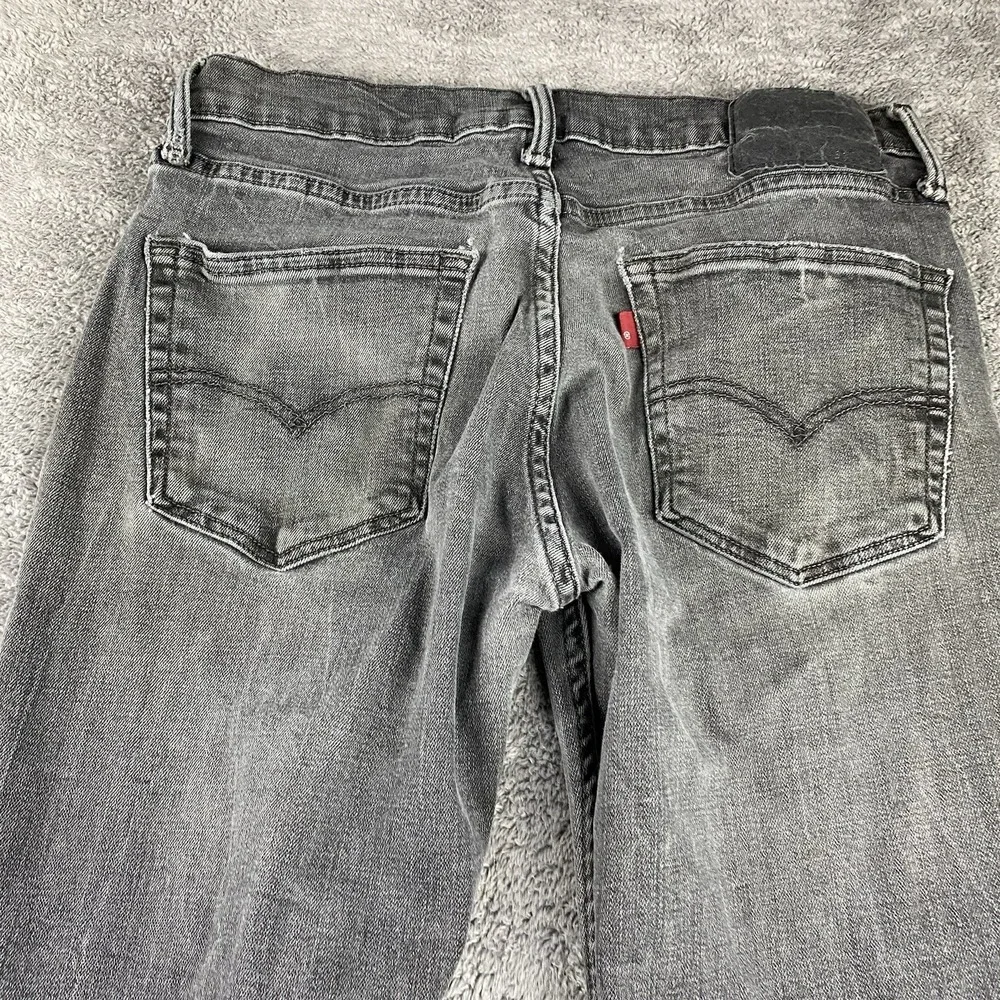 Levis 511 Slim Fit Straight Leg Jeans Mens 29x32 Gray Low Rise‎